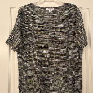 Liz Claiborne Petite Short Sleeve Sweater